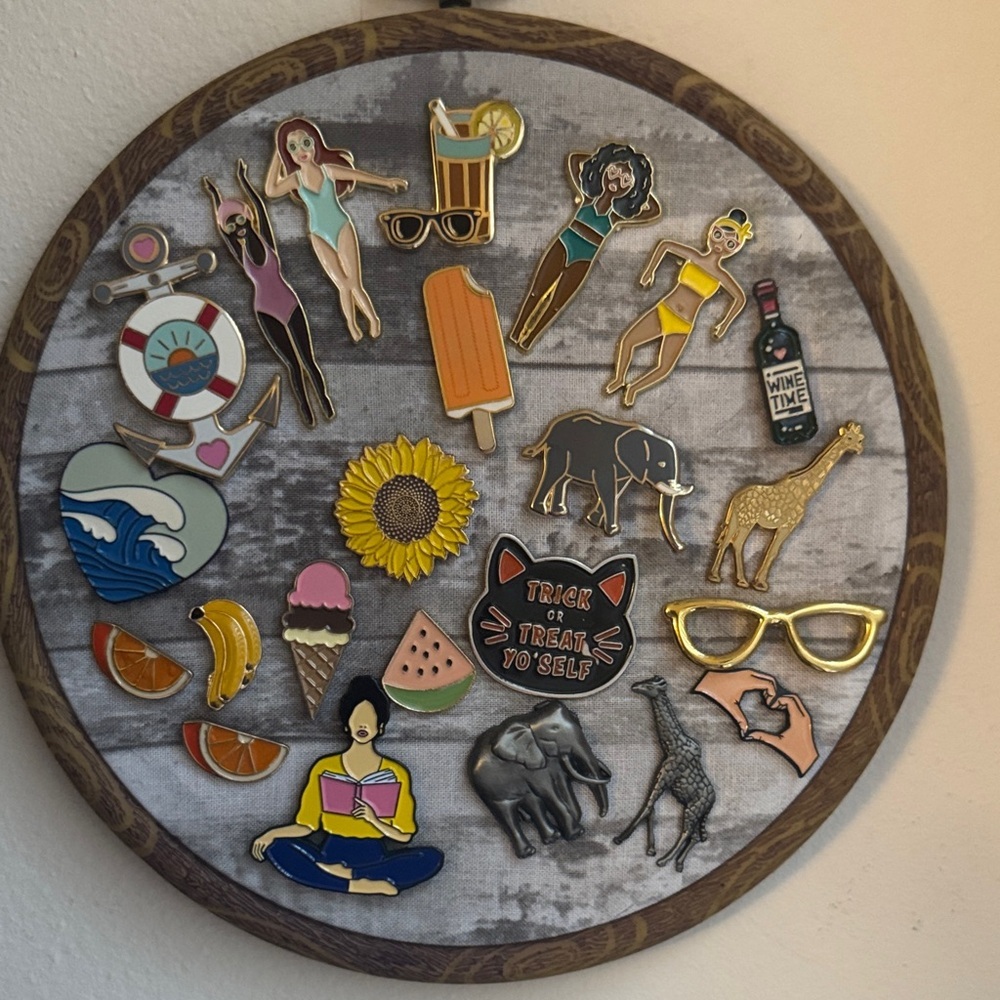 23 Colorful Enamel Pin Collection